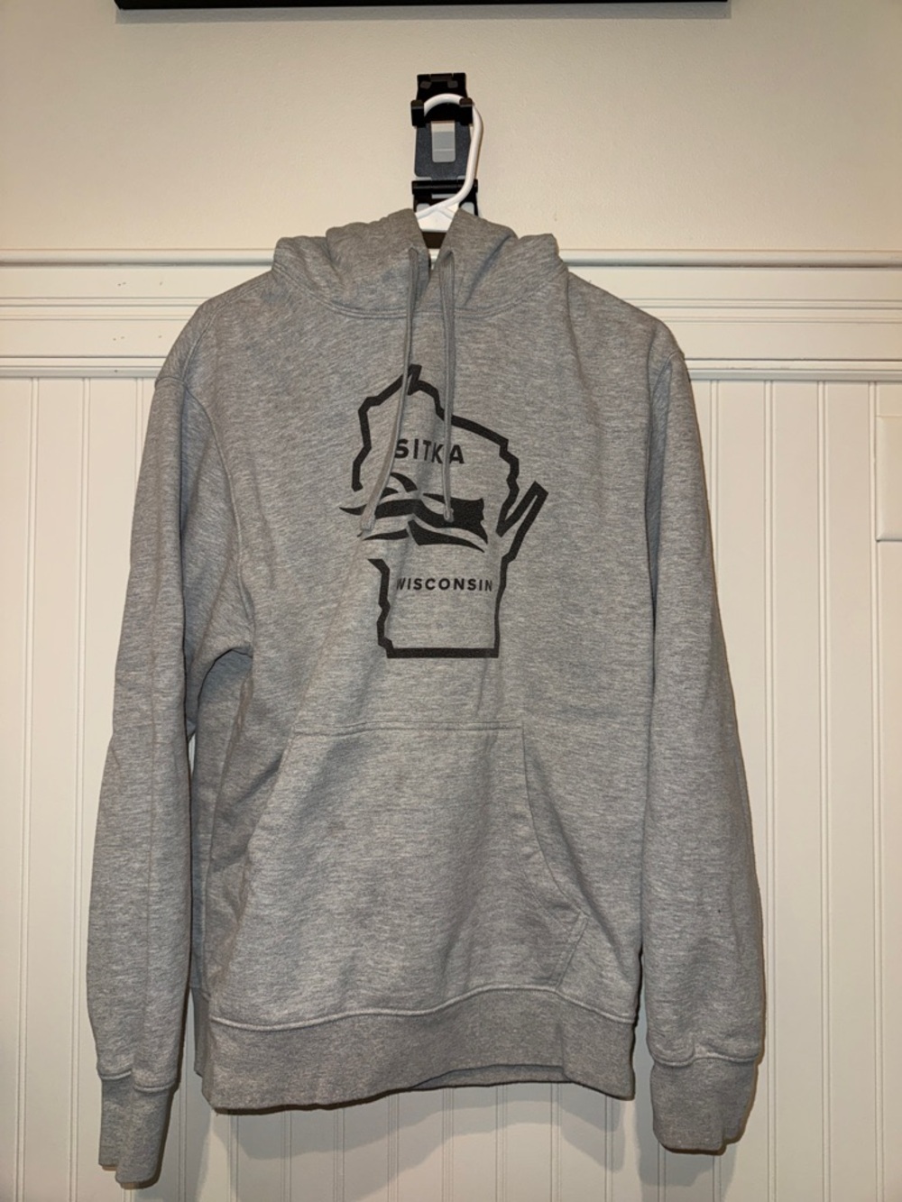 Sitka Wisconsin Gray Pullover Hoodie